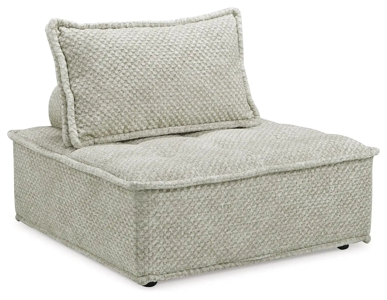 Bales Sectional beige boucle with back cushion, textured fabric by Unique Piece Furniture on Tampa Home & Garden Store