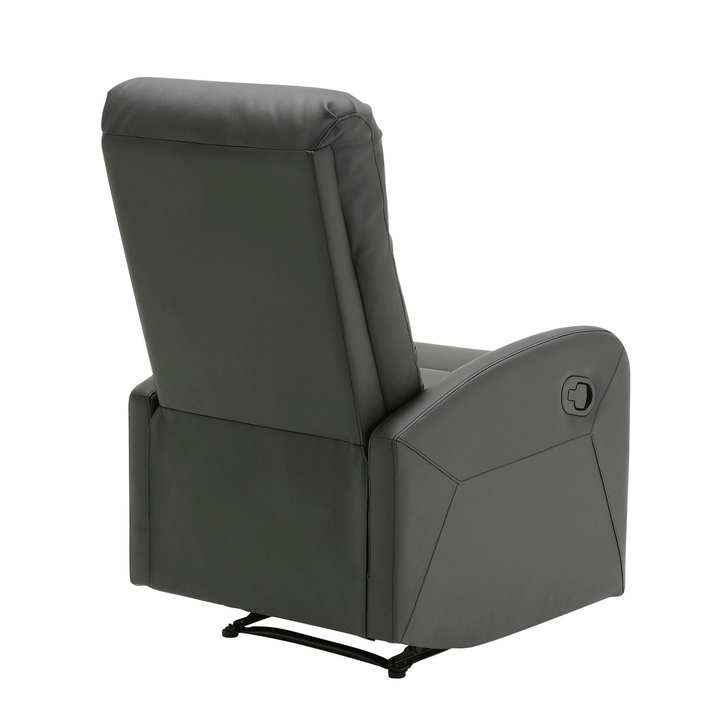 Dormi contemporary recliner chair dark gray leather by HouseOfZazla on Tampa Home & Garden Store