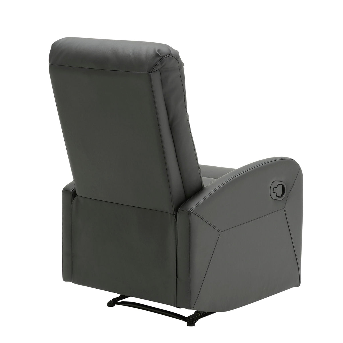 Dormi contemporary recliner chair dark gray leather by HouseOfZazla on Tampa Home & Garden Store