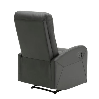 Dormi contemporary recliner chair dark gray leather by HouseOfZazla on Tampa Home & Garden Store