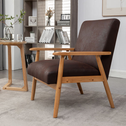 Wide Classic Mid Century Modern Arm Chair