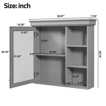 Wall Mounted Medicine Cabinet with Mirror