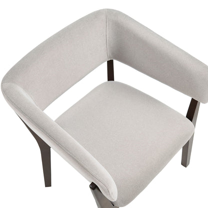 Blake Solid Beech Wood Modern Dining Armchair