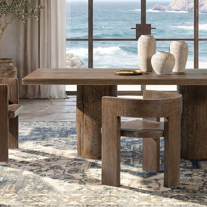 Accent Curved Dining Chair with Sculptural Frame in dark brown by HouseOfZazla, armchair on Tampa Home & Garden Store