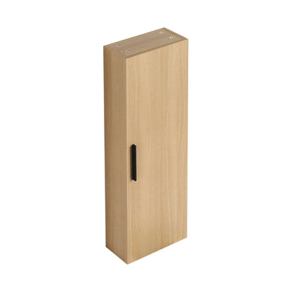 Tall Floating Bathroom Side Cabinet light oak, wall-mounted by Unique Piece Furniture on Tampa Home & Garden Store
