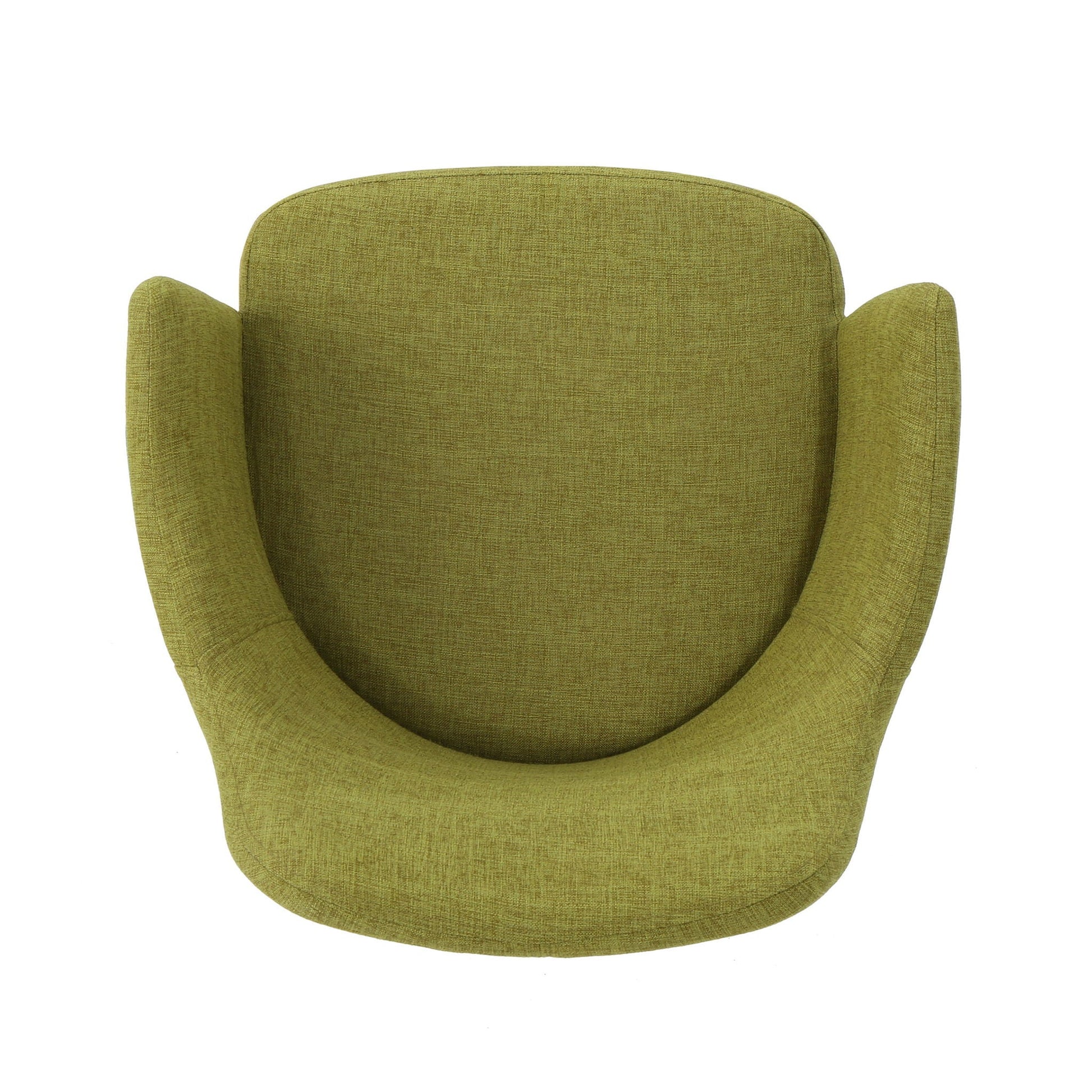 Elegant dining chair with contoured back in olive green fabric by HouseOfZazla on Tampa Home & Garden Store