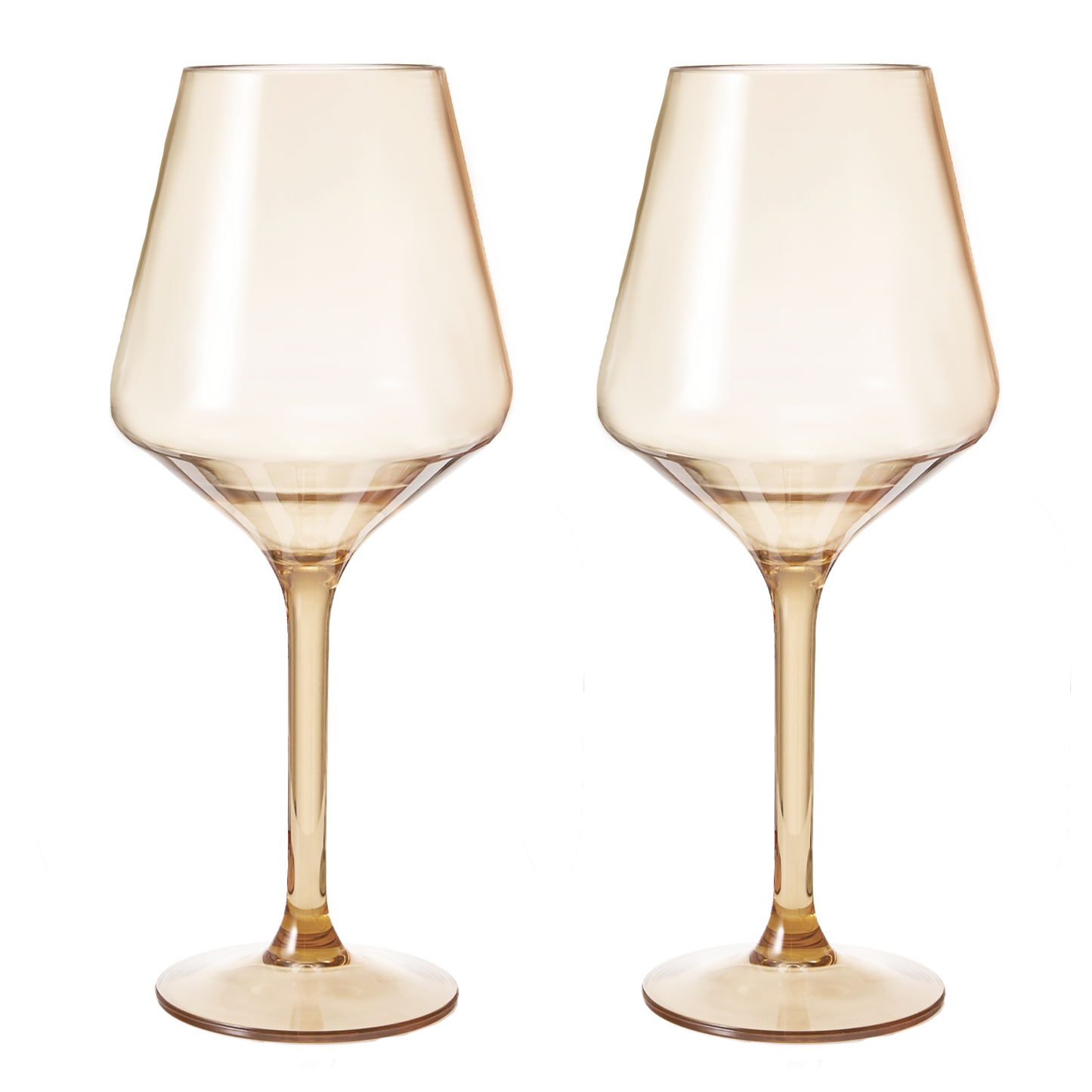 Saint Tropez Acrylic Stemmed Wine Glass Set of 2