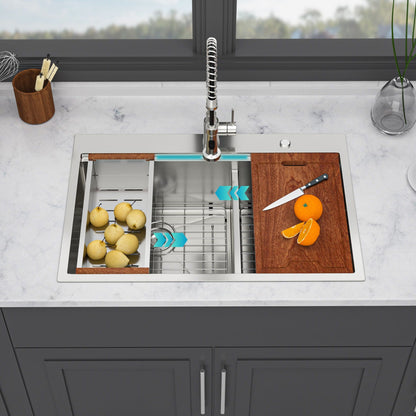 Topmount Double Bowl Kitchen Sink For Home