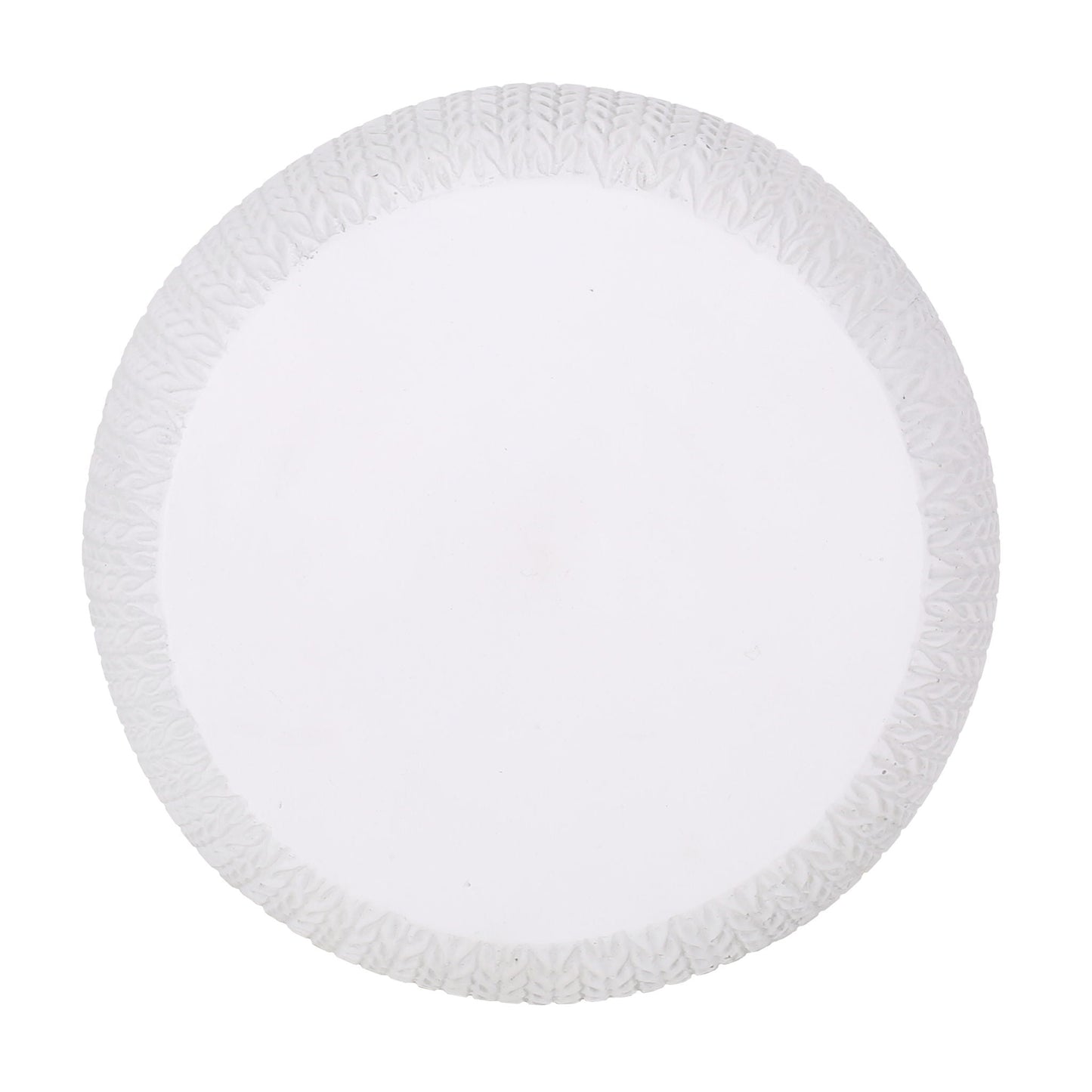 Antique White Concrete Side Table For Patio