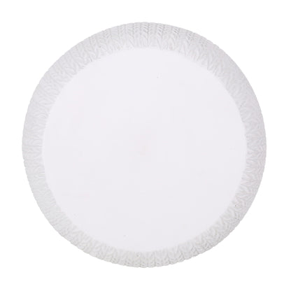 Antique White Concrete Side Table For Patio