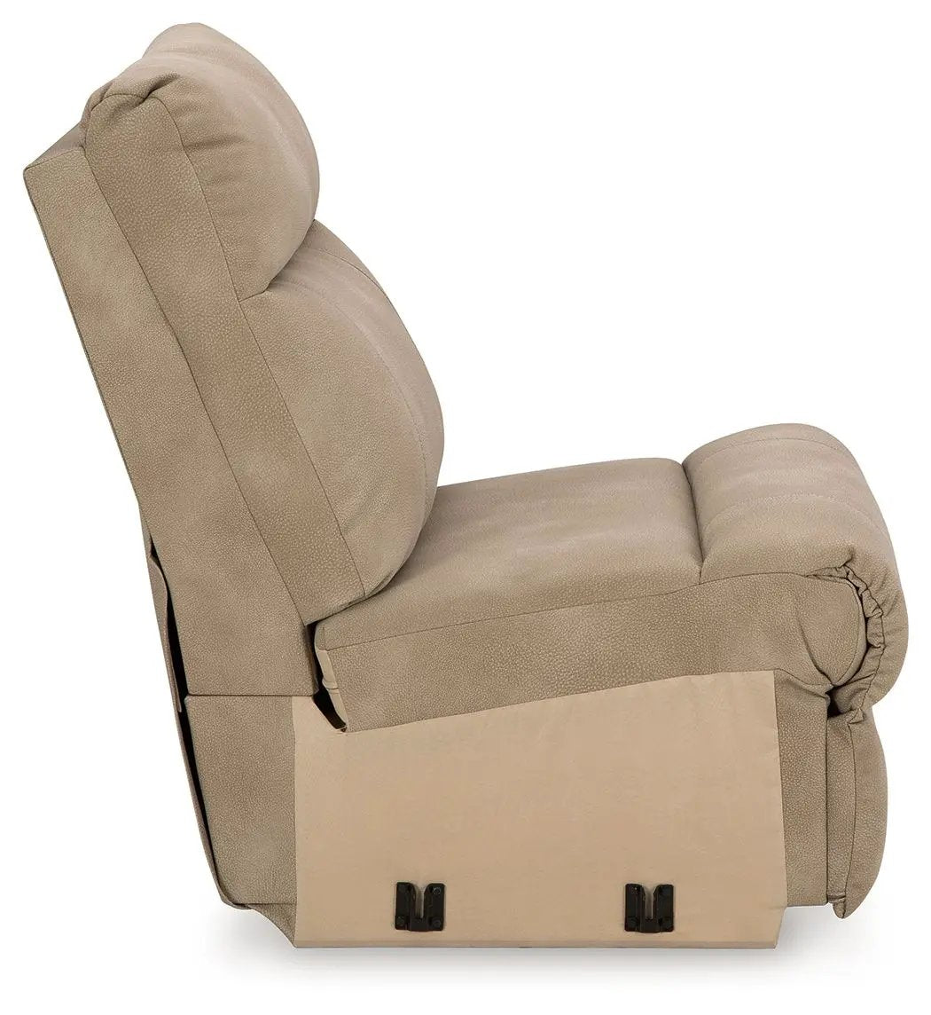 Next-Gen Durapella reclining sectional in beige upholstery with plush cushions by Unique Piece Furniture on Tampa Home & Garden Store