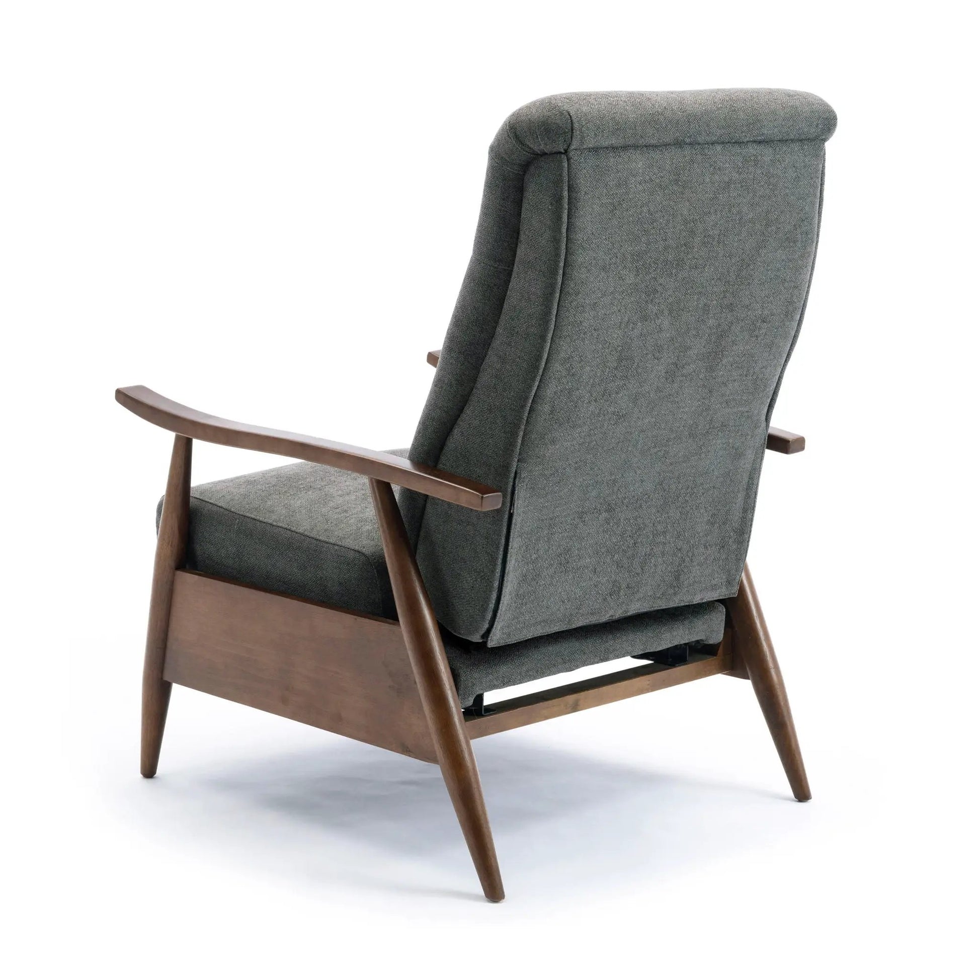 Sarasota Arm Push Back Recliner, gray fabric, wood frame Unique Piece Furniture on Tampa Home & Garden Store