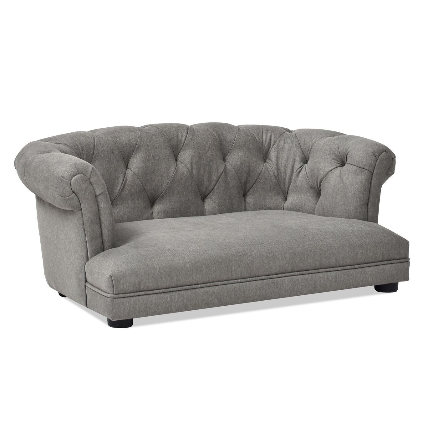 Kiki Chesterfield dog sofa bed medium in gray fabric by HouseOfZazla on Tampa Home & Garden Store