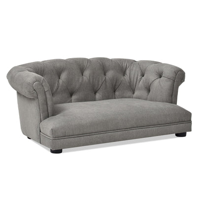 Kiki Chesterfield dog sofa bed medium in gray fabric by HouseOfZazla on Tampa Home & Garden Store