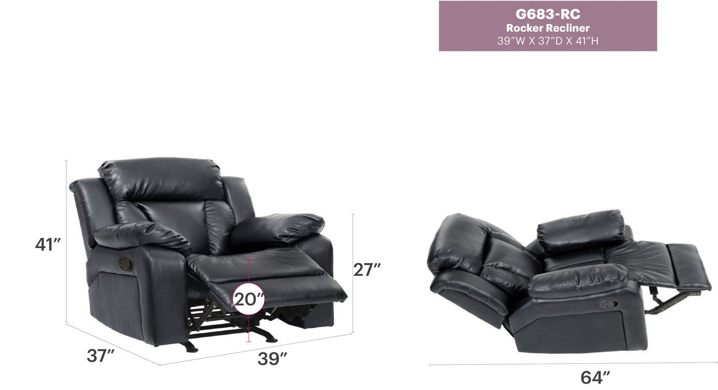 Comfortable Rocking Motion Recliner and Footrest
