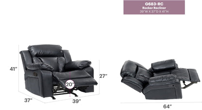 Comfortable Rocking Motion Recliner and Footrest
