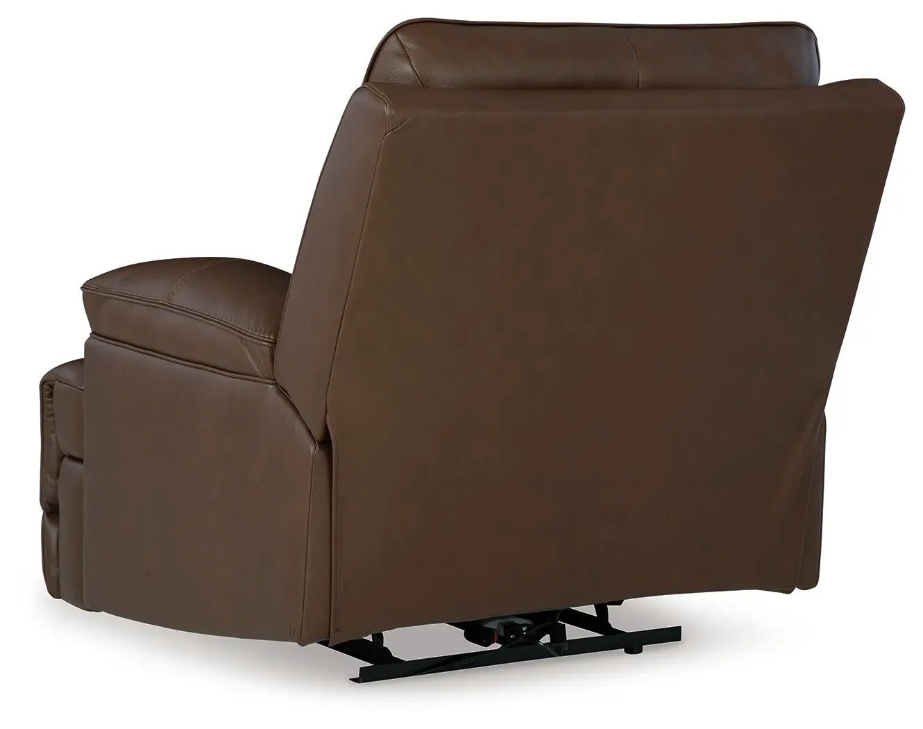 Vonryan power recliner with adjustable headrest, tobacco brown leather by Unique Piece Furniture on Tampa Home & Garden Store