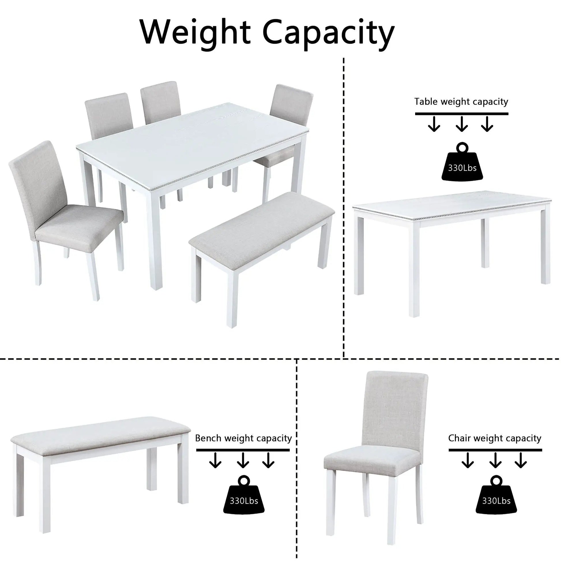 5 piece dining set with crystal table edge and padded chairs Unique Piece Furniture on Tampa Home & Garden Store