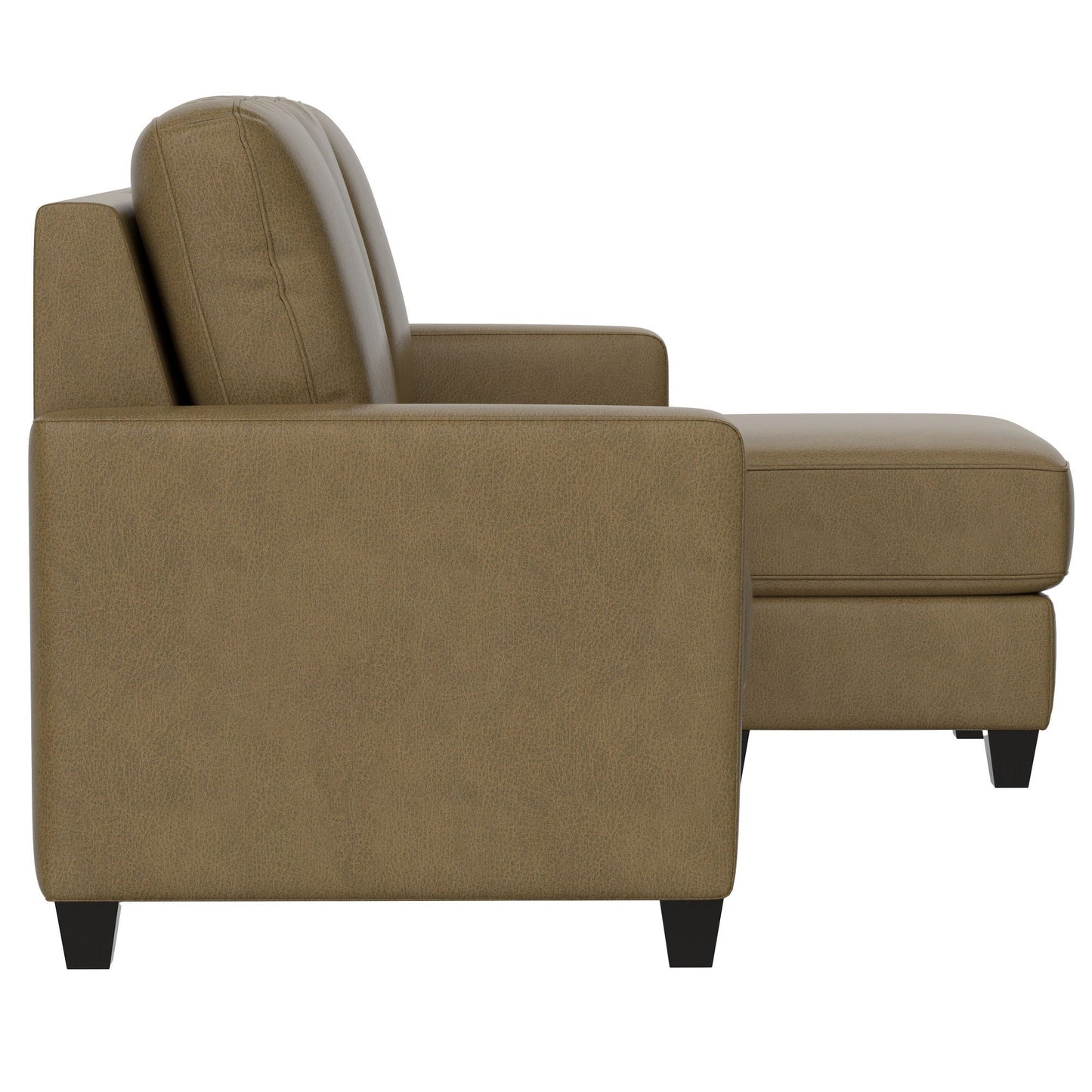 Brown Sofa And Chaise With Usb Charging Console