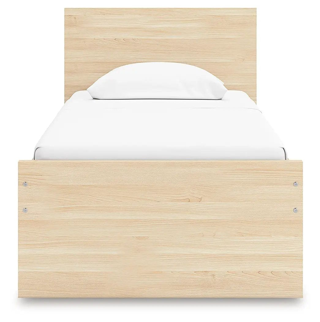 Onita panel platform bed natural oak finish by Unique Piece Furniture storage bed on Tampa Home & Garden Store