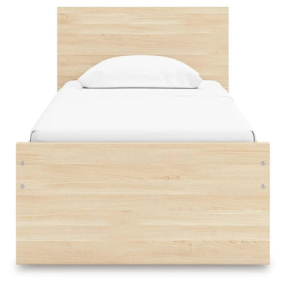 Onita panel platform bed natural oak finish by Unique Piece Furniture storage bed on Tampa Home & Garden Store