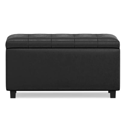 Cosmopolitan Upholstered Storage Ottoman Bench