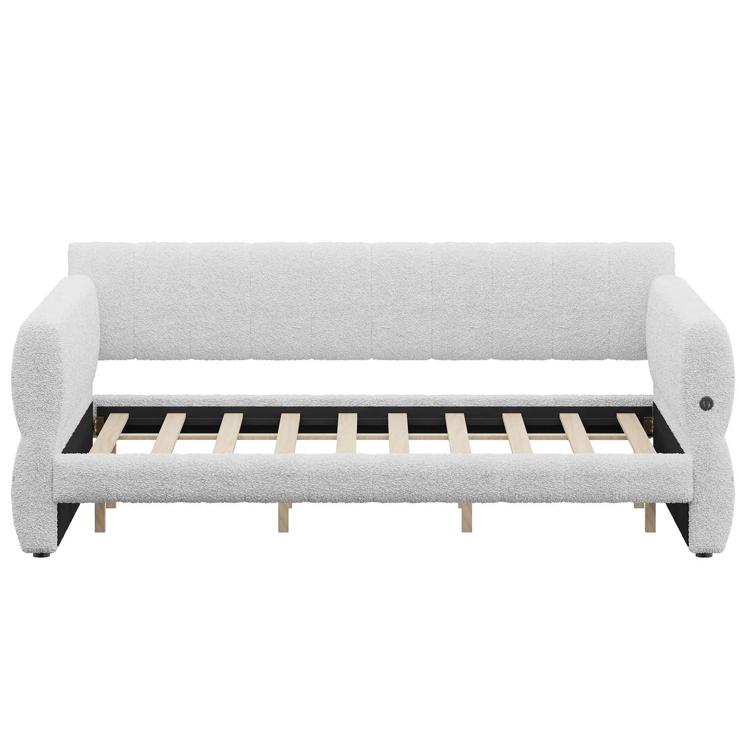Upholstered Platform Bed With USB Charging Ports