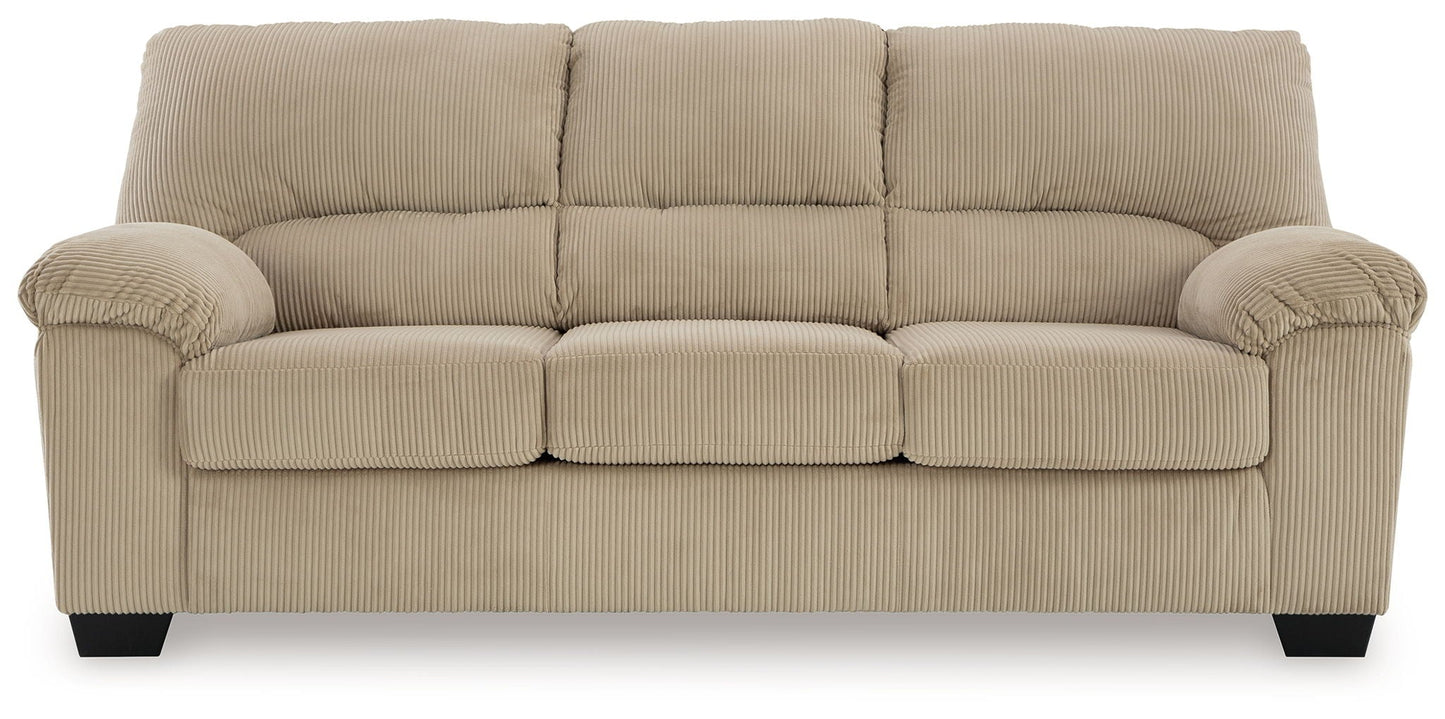 SimpleJoy Corduroy Living Room Sofa and Loveseat