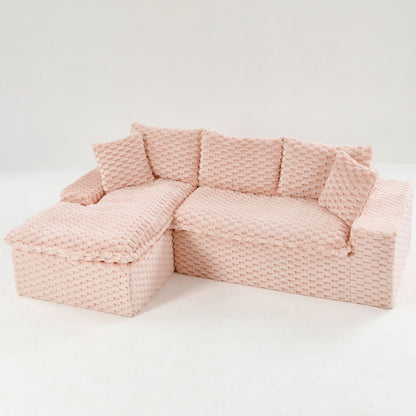 Modular Convertible Sofa and Twin Chaise Lounge