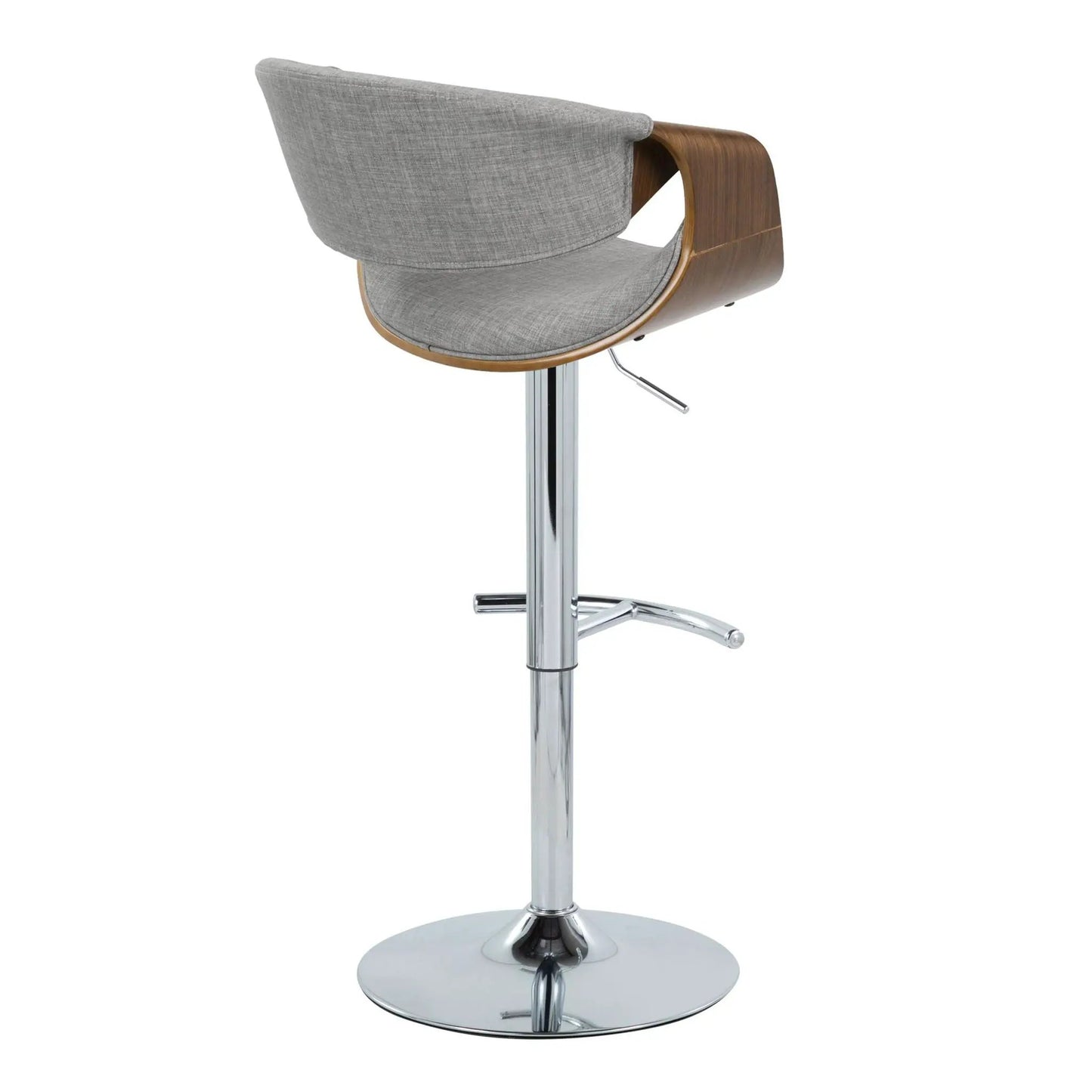 Curvo Mid Century Barstool with Swivel Seat