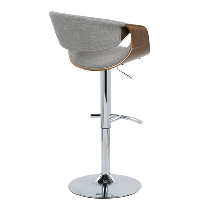 Curvo Mid Century Barstool with Swivel Seat