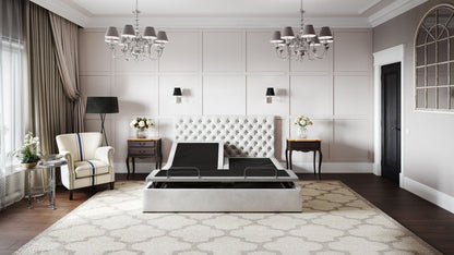 Adjustable Bed Base With Head and Foot Memory