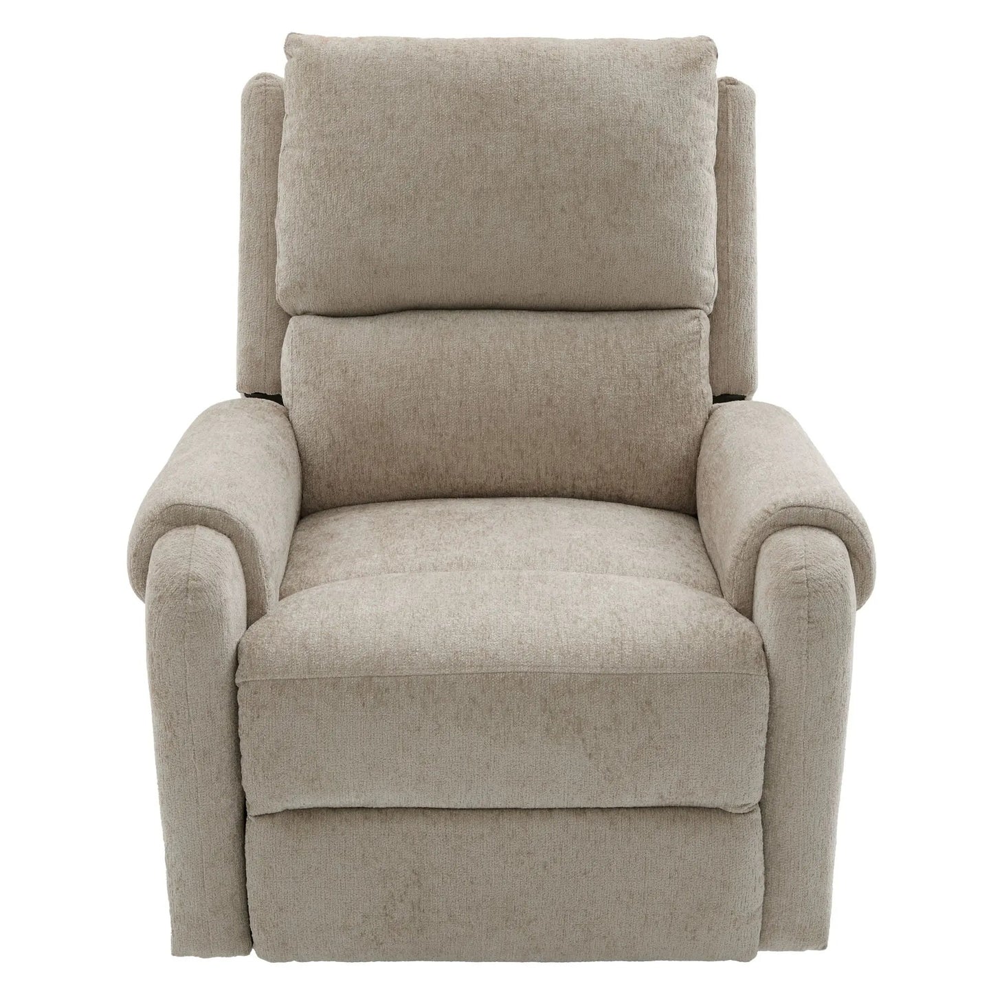 Manual recliner massage chair in beige fabric by Unique Piece Furniture on Tampa Home & Garden Store