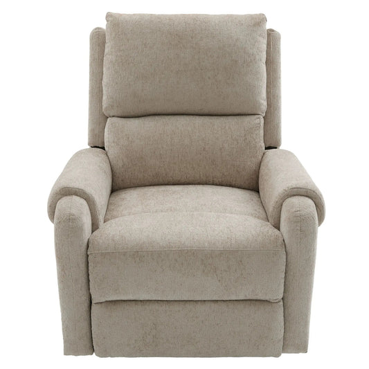Manual recliner massage chair in beige fabric by Unique Piece Furniture on Tampa Home & Garden Store
