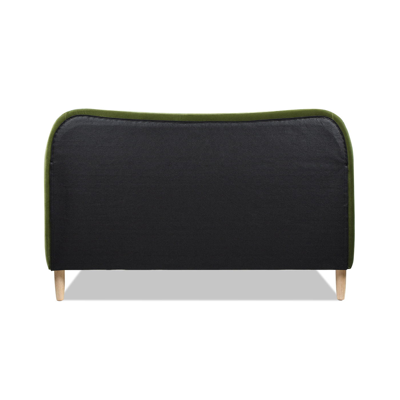 Curved Headboard and Upholstered Platform Bed