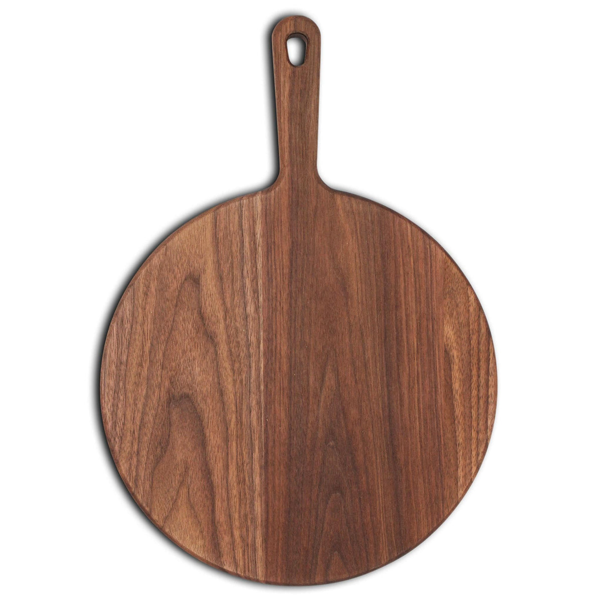 Round wooden pizza paddle by Refine Kitchenware cutting board style pizza tool on Tampa Home & Garden Store