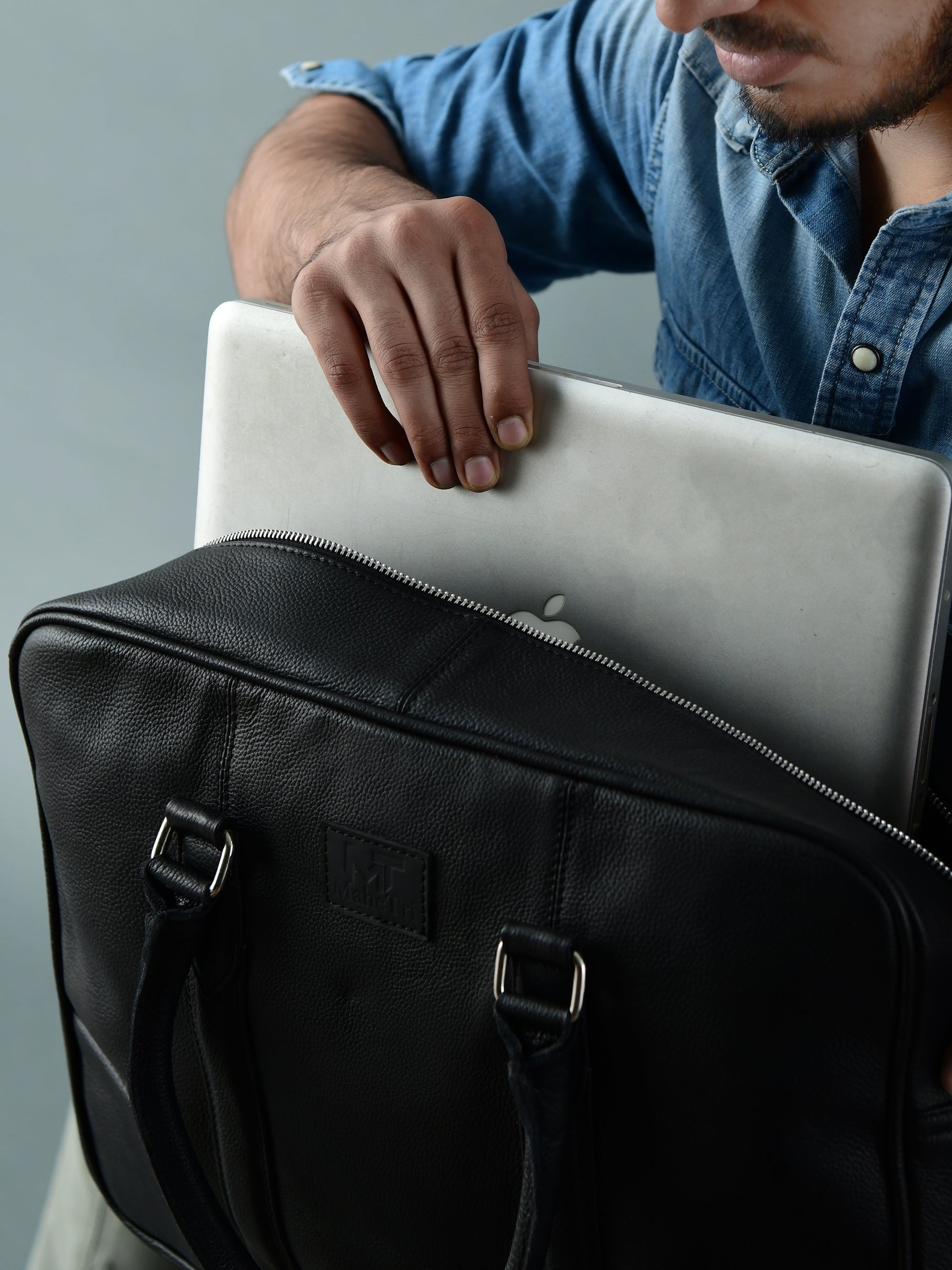 Texas Black Leather Briefcase - Tampa Home & Garden Store