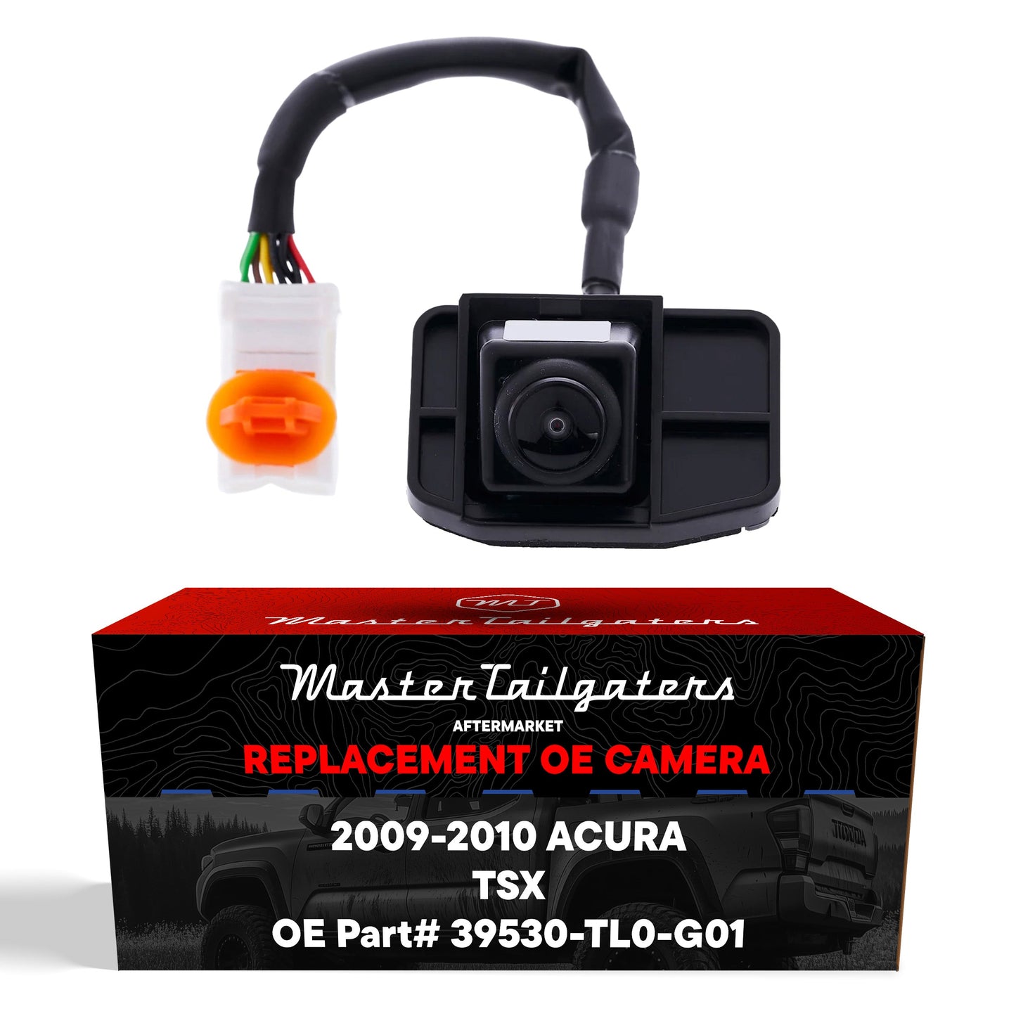 Master Tailgaters OEM backup camera for Acura TSX 2009-2010 with wiring harness and plug on Tampa Home & Garden Store