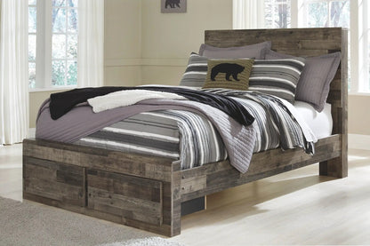 Derekson Youth Panel Bedroom Set Rustic Finish