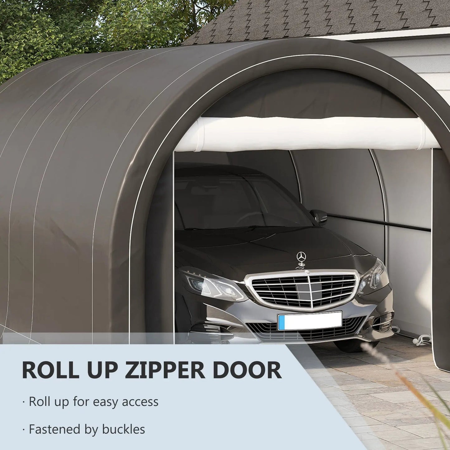Outsunny 10x16 Carport with Heavy Duty Tent