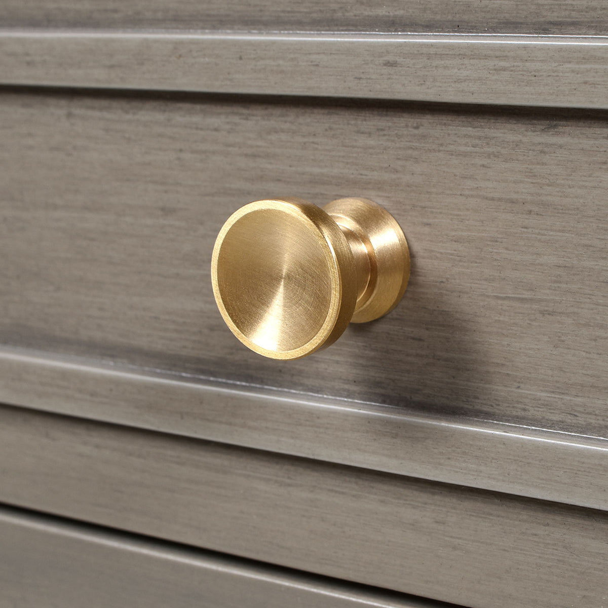 Dauphin 5-drawer executive desk brass knob on gray rubber hardwood surface HouseOfZazla on Tampa Home & Garden Store