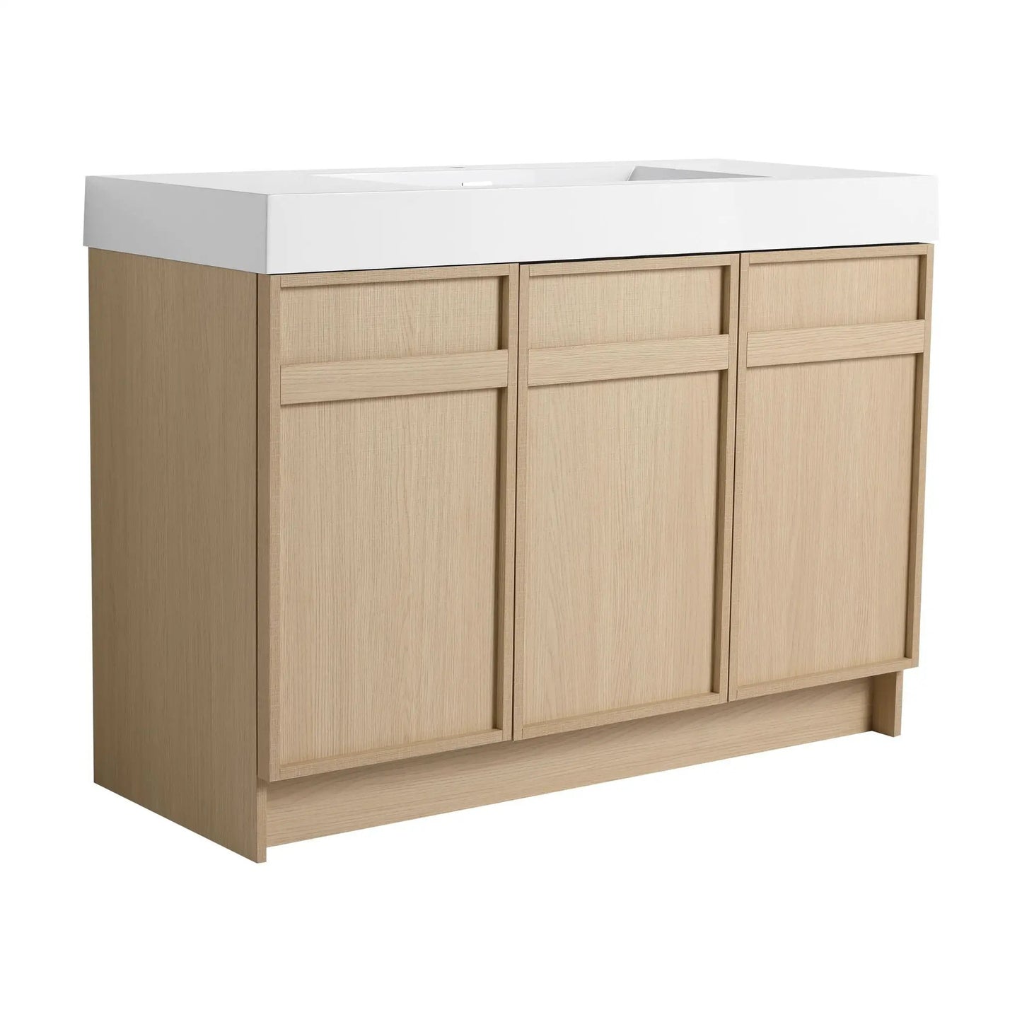 Freestanding Bathroom Vanity with Resin Sink
