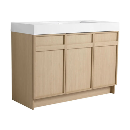 Freestanding Bathroom Vanity with Resin Sink