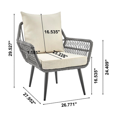 the Portofino Four Piece Outdoor Lounge Set