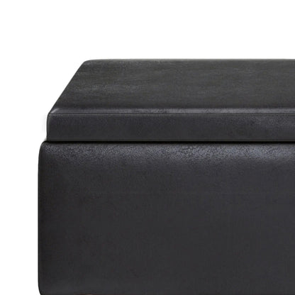 Owen Tray Top Small Coffee Table Storage Ottoman