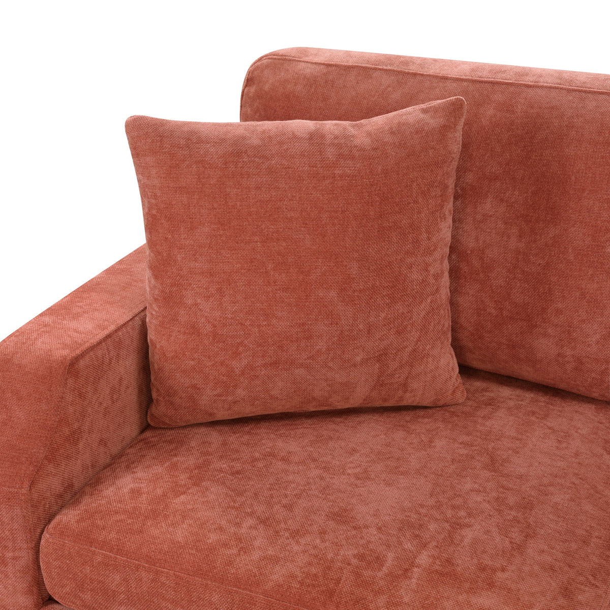 HouseOfZazla sleeper sectional sofa bed in red textured upholstery with plush cushions on Tampa Home & Garden Store