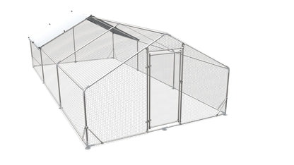 Large Metal Chicken Coop and Waterproof Cover