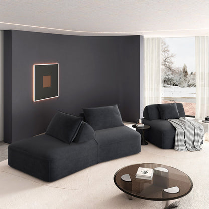 Modern Luxury Oversized Modular Sectional Sofa Set 2-Piece Living Room Set by HouseOfZazla on Tampa Home & Garden Store