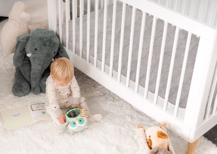 Bedgear Air-X And Grey Crib Mattress Protector