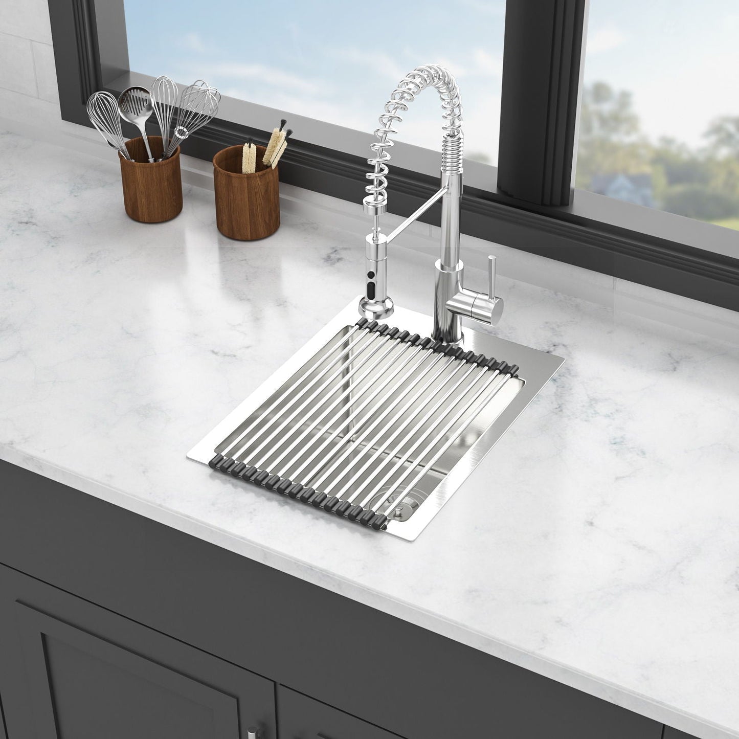 Topmount Brushed Stainless Steel Kitchen Sink